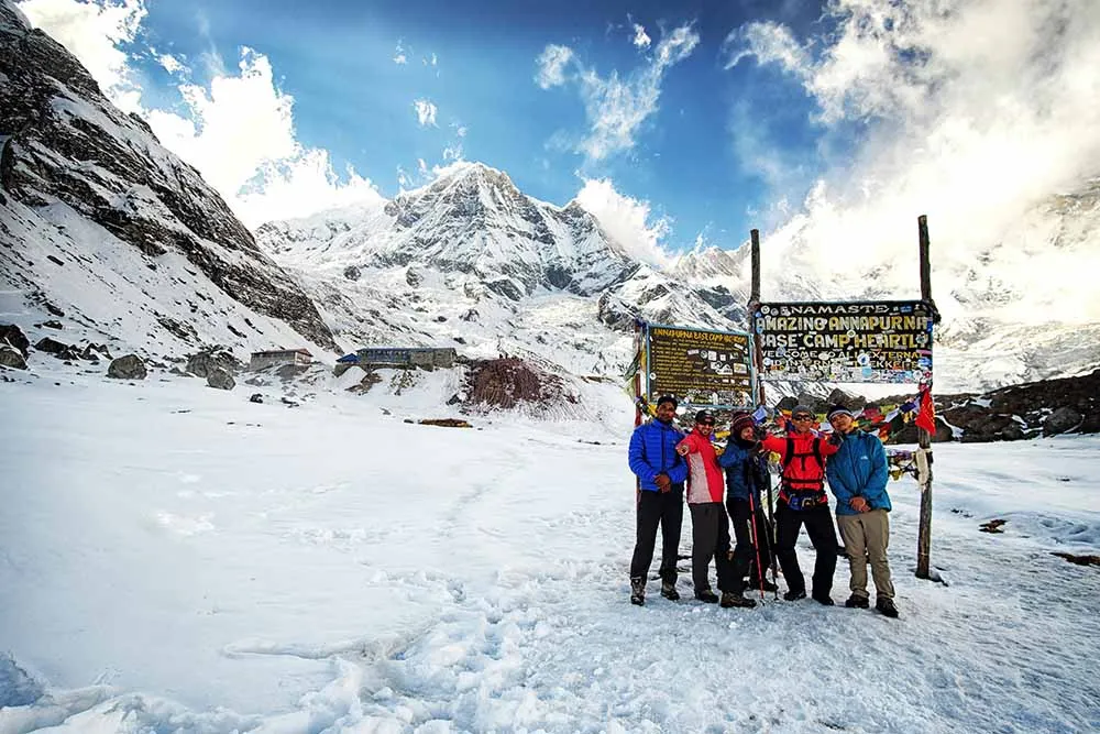Annapurna massif above the Annapurna Base Camp trail